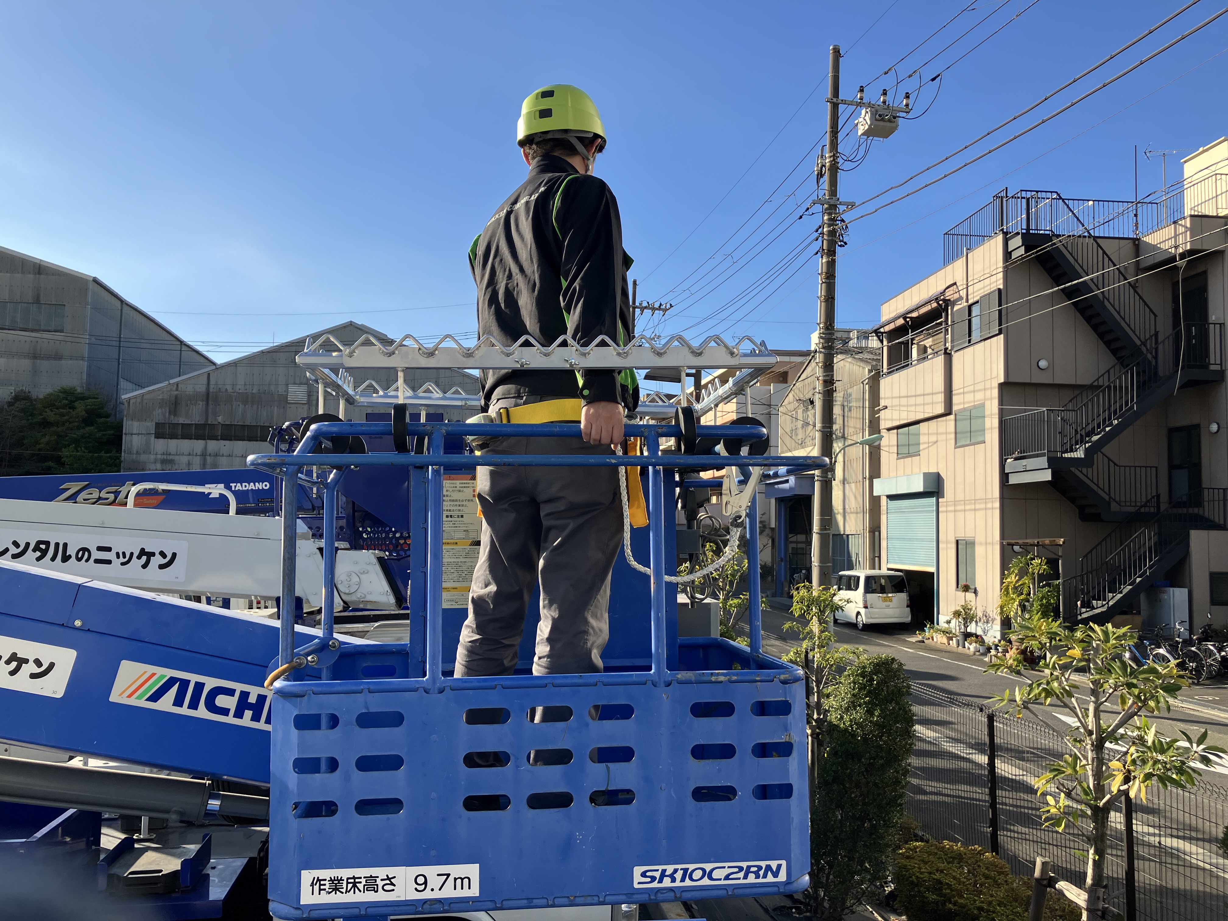 『TUKAMAN2』高所作業車手すり挟まれ防止！【造船向け】