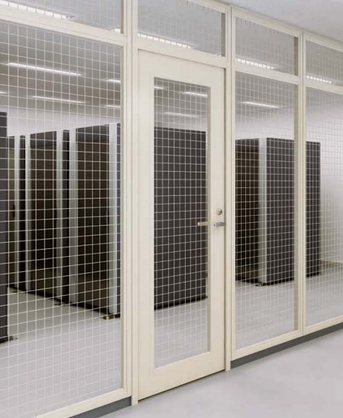 スチールパーティション サーバールーム仕様『KSP-1-PWE』 三和