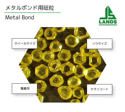 メタルボンド用ダイヤモンド砥粒