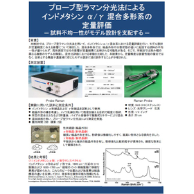 Quantitative evaluation of indomethacin using probe-type Raman spectroscopy.