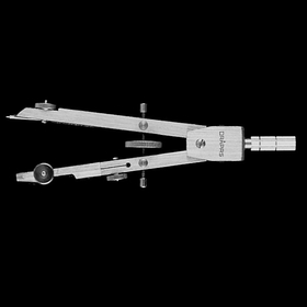 独式 差替中型スプリングコンパス（窓開き）
