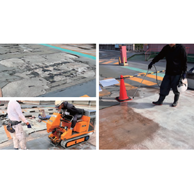 【シリカテック施工事例】改修 自走式駐車場スロープ防水工事