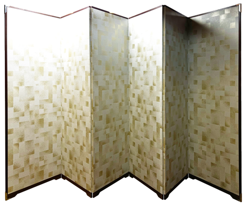 カスタマイズ自在。耐久性と意匠性を極めた本仕立『クロス屏風』