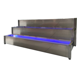 Stainless Steel LED 'Bottle Display' Showcasing Light Effects