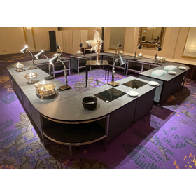 モダンデザインと高機能を両立した 『ビュッフェカウンター』