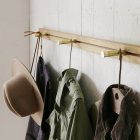 木製 スライドフックハンガー