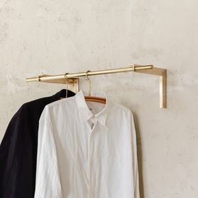 真鍮 壁付けコートハンガー