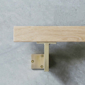 Brass Handrail Bracket (Corner)