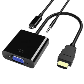 Full HD対応 HDMI - VGA 変換コネクタ