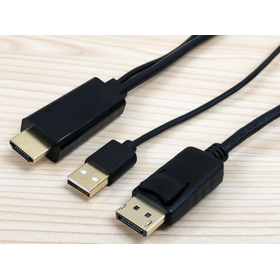 4K60Hz対応 HDMI-DisplayPort 変換ケーブル
