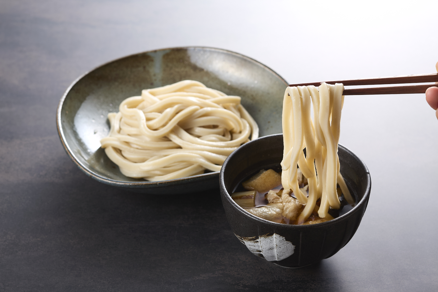 Boil for about 1 minute! Carefully crafted frozen udon. | 武蔵野