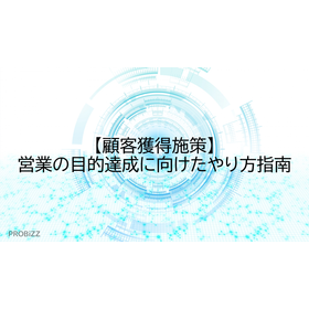 【顧客獲得施策】営業の目的達成に向けたやり方指南