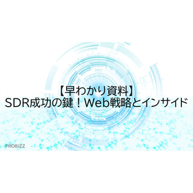 【早わかり資料】SDR成功の鍵！Web戦略とインサイド