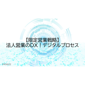 【限定営業戦略】法人営業のDX！デジタルプロセス