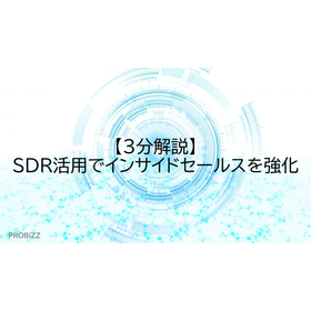 【3分解説】SDR活用でインサイドセールスを強化
