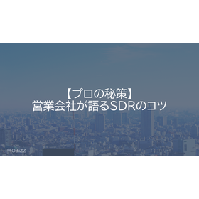 【プロの秘策】営業会社が語るSDRのコツ