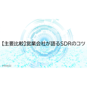 【主要比較】営業会社が語るSDRのコツ