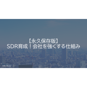 【永久保存版】SDR育成！会社を強くする仕組み