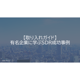 【取り入れガイド】有名企業に学ぶSDR成功事例