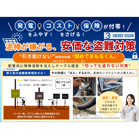 Zero damage cable theft prevention "Kata Mete Mamoru-kun"