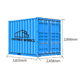 10フィートサイズコンテナ