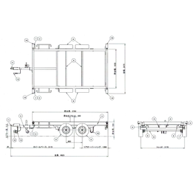 日本製トレーラーハウス専用 12ftシャーシ