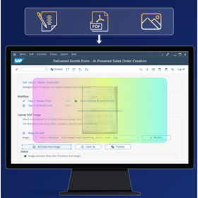 AIによるSAPデータ取込み自動化:Liquid UI