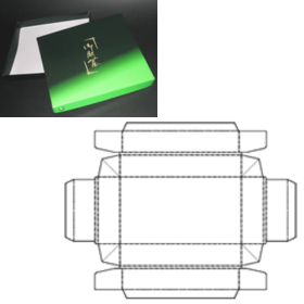 高級感を与えるタイプの【蓋・身 式組立て箱】