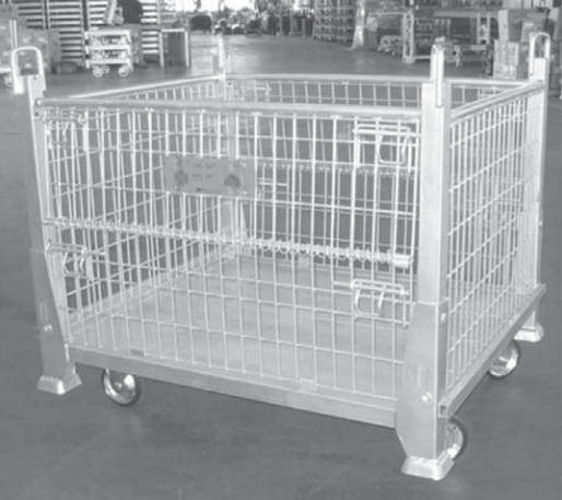 【物流向け】柱折畳み式マルチパレット 吊り キャスター