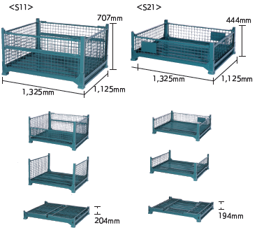 【自動車部品 在庫管理向け】ボックスパレット