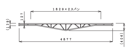 【プラント向け】枠組足場用梁枠 はり枠 2スパン3スパン4スパン