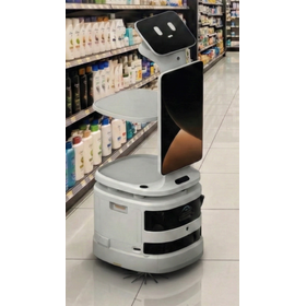 大型サイネージ付き清掃ロボット『CLENAGE』