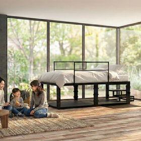 耐震シェルターベッドTETUNOMA(鉄の間)120トンの耐荷重