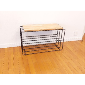 アカシア集成材　Shoes　Rack【アウトレット建材】