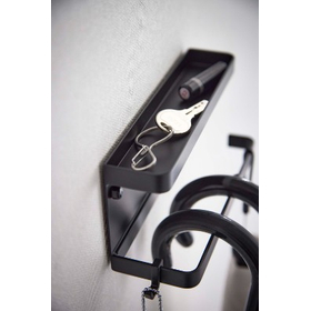 石こうボード壁対応 トレー付きアンブレラホルダー ブラック