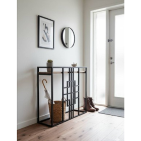 アカシア集成材　コンソールテーブル【アウトレット建材】