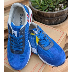 Work sneakers with toe caps - Blue ...
