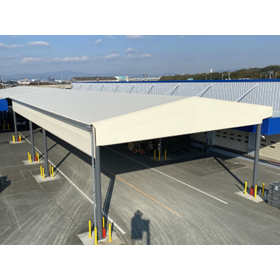 【愛知県 作業場・荷捌場 施工事例】オールウェザーハウス 風
