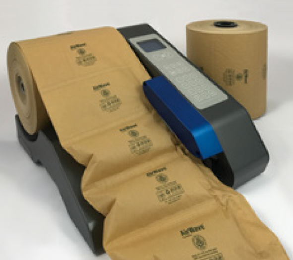 再生紙と堆肥化可能な素材を組み合わせた緩衝材 PaperWave