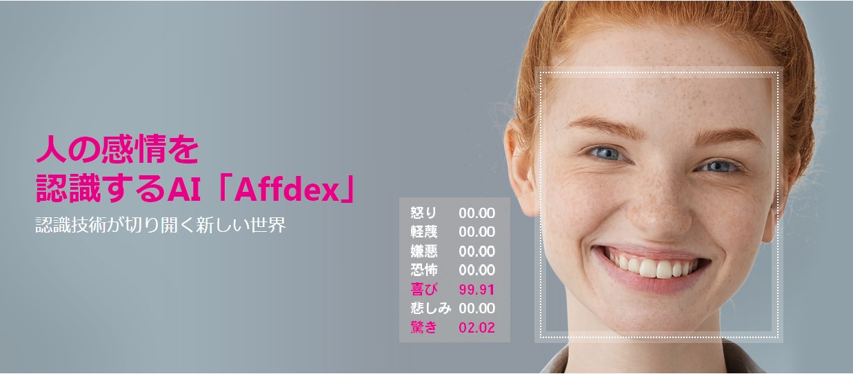 感情認識AI開発キット　「Affdex SDK」
