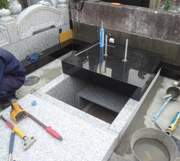 お墓　リフォーム・耐震加工サービス