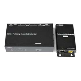 4ポートスイッチ/PoE++対応LANケーブルIP伝送器セット!