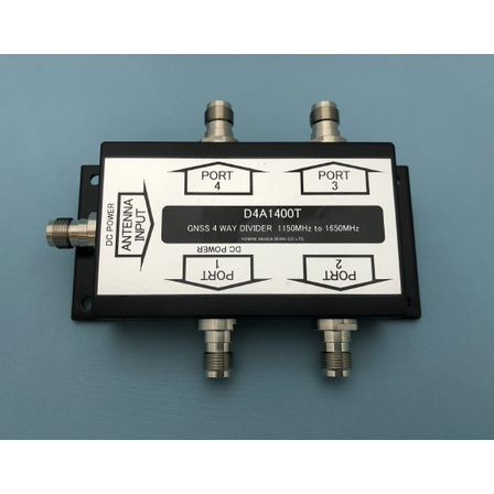 アンプ内蔵。GNSSフルバンド対応4分配器『D4A1400T』1.jpg