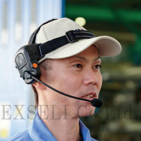 DJ-PHM20 Helmet-Mounted Transceiver for Construction Sites