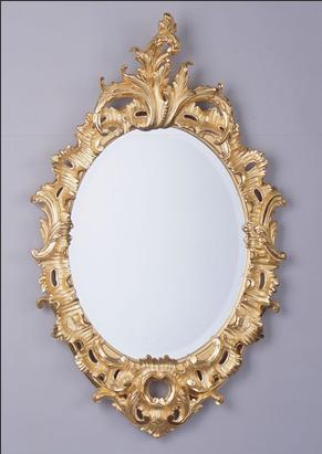 ファルコサッソインターナショナル　木彫ミラー