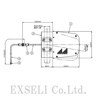 3素子八木アンテナ】3BD-930A(15MSMA-P)セット | エクセリ - Powered