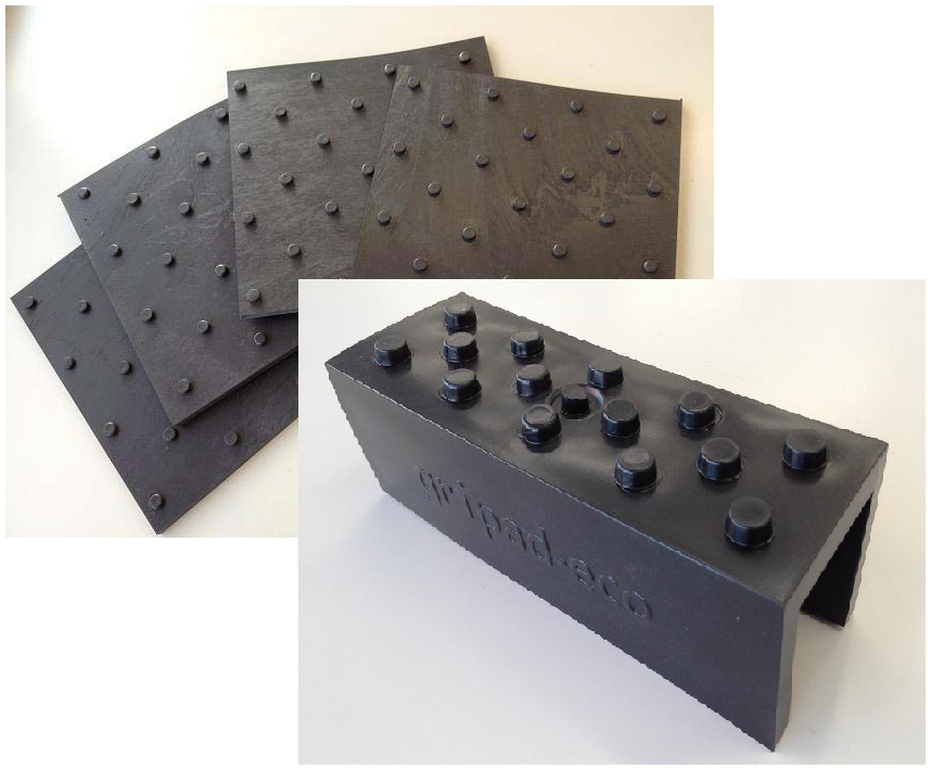 塩ビ製耐震マット＆ストッパー/gripad-eco