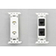 取付枠一体型コンセントモジュールCAT6LAN2スナップイン端子