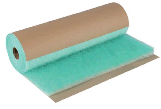 塗装ブース　排気フィルターロール