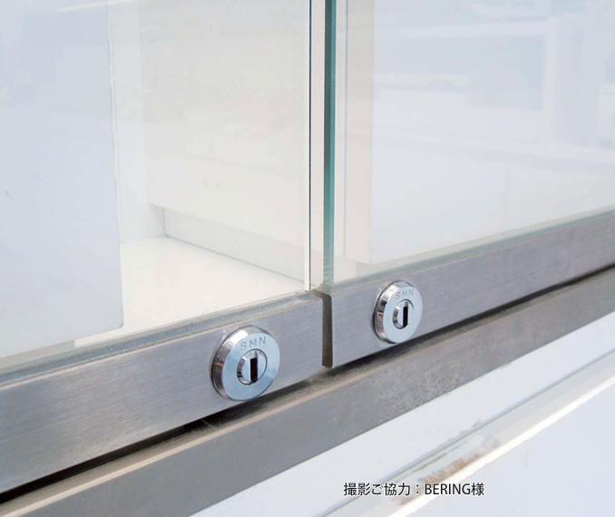 ガラス開き戸部材【ステン5mm25ハカマ蝶番】 <SUS304>